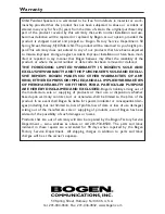 Preview for 8 page of Bogen Bogen NEAR ORBIT OPS1 Installation And Use Manual