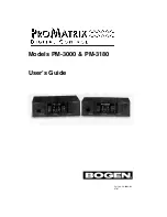 Preview for 3 page of Bogen PM-3000 User Manual