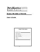 Preview for 5 page of Bogen PM-3000 User Manual