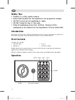 Preview for 2 page of BOLERO GC607 Instruction Manual