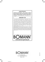 Preview for 52 page of BOMANN WKS 6026 G CB Instruction Manual