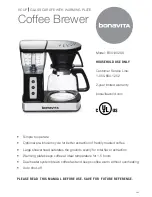 Bonavita BV01002US Instruction Manual preview