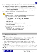 Preview for 18 page of Bonnet EQUAJET 10 GN1/1 Operating Manual