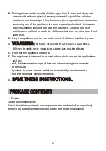 Preview for 3 page of BonsenKitchen TA8902 Operation Instructions Manual