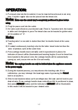 Preview for 5 page of BonsenKitchen TA8902 Operation Instructions Manual