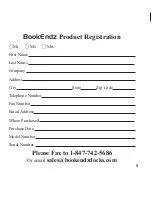 Preview for 9 page of Bookendz Docking Stations Owner'S Manual