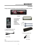 Preview for 3 page of Booster BDVM-8360UBT Installation Manual