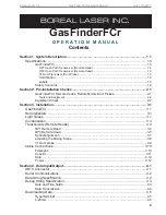 Preview for 3 page of BOREAL LASER GasFinder FC Operation Manual