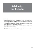 Preview for 227 page of BORETTI CFBG903AN Instruction On Mounting And Use Manual