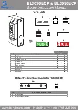 Preview for 1 page of Borg Locks BL3030ECP Instruction Manual