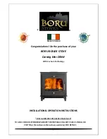 Preview for 1 page of Boru Stoves Carraig Mor Installation & Operation Instructions