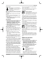 Preview for 21 page of Bosch 0 602 490 431 Original Instructions Manual