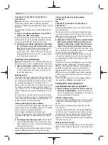 Preview for 72 page of Bosch 0 602 490 431 Original Instructions Manual