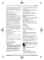 Preview for 209 page of Bosch 0603012000 Original Instructions Manual