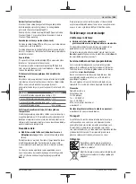 Preview for 161 page of Bosch 06039B3000 Original Instructions Manual