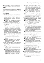 Preview for 11 page of Bosch 853/7441 User Manual And Installation Instructions