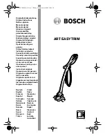 Bosch ART EASYTRIM Original Instructions Manual preview