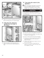 Preview for 22 page of Bosch B36IB70NSP Installation Instructions Manual