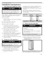 Preview for 13 page of Bosch B36IB70SRS Installation Instructions Manual