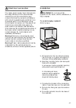 Preview for 21 page of Bosch DHU925MGB Operating And Installation Instructions