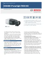 Preview for 1 page of Bosch DINION IP starlight 7000 HD Quick Manual