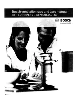 Bosch DPH30352UC Use And Care Manual preview