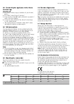 Preview for 11 page of Bosch DRC97AQ50 User Manual And Assembly Instructions