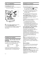 Preview for 12 page of Bosch DWW061350B Installation Instructions Operating And Installation Instructions