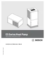 Bosch ES025 Installation And Maintenance Manual preview