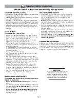 Preview for 5 page of Bosch HES242U Use And Care Manual