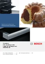 Preview for 1 page of Bosch HGA23A1.0S Instruction Manual