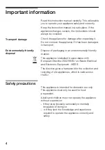 Preview for 4 page of Bosch HLN 343250 B Instruction Manual