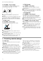 Preview for 6 page of Bosch HXA158F50S User Manual And Installation Instructions