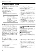 Preview for 30 page of Bosch HXC39AE50Q User Manual And Installation Instructions