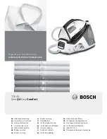 Bosch I4 EasyComfort TDS40 Series Operating Instructions Manual preview