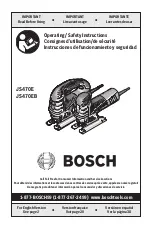 Bosch JS470E Operating/Safety Instructions Manual preview