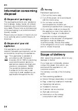 Preview for 24 page of Bosch KDN series Instructions For Use Manual