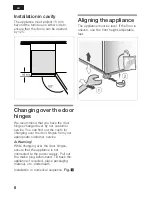 Preview for 8 page of Bosch KGN36SM30 Installation Instructions Manual