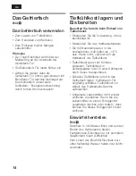 Preview for 14 page of Bosch KIF25 SERIES Operating Instructions Manual