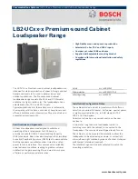 Bosch LB2?UCxx?x Brochure & Specs preview