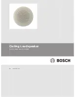 Bosch LC3-CBB Installation Note preview