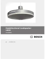 Bosch LS-OC100E-1 Installation Notes preview