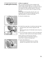 Preview for 13 page of Bosch Maxx WFL 2450 Instruction Manual And Installation Instructions