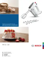 Bosch MFQ2 GB Series Instruction Manual preview