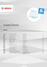 Bosch MFQP1 Series Instruction Manual preview