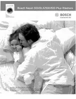 Bosch Nexxt 500 Series Operating, Care And Installation Instructions Manual preview