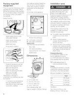 Preview for 8 page of Bosch Nexxt Series Operating, Care And Installation Instructions Manual