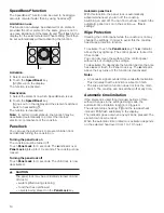 Preview for 14 page of Bosch NIT5668UC Use And Care Manual