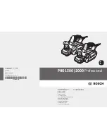 Bosch PHO 1500 Professional Original Instructions Manual preview