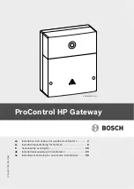 Preview for 1 page of Bosch ProControl HP Installation Instructions For Qualified Contractors